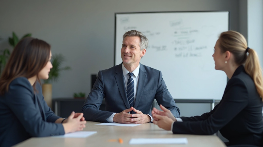 Лидер команды делегирует задачи на встречи с членами команды