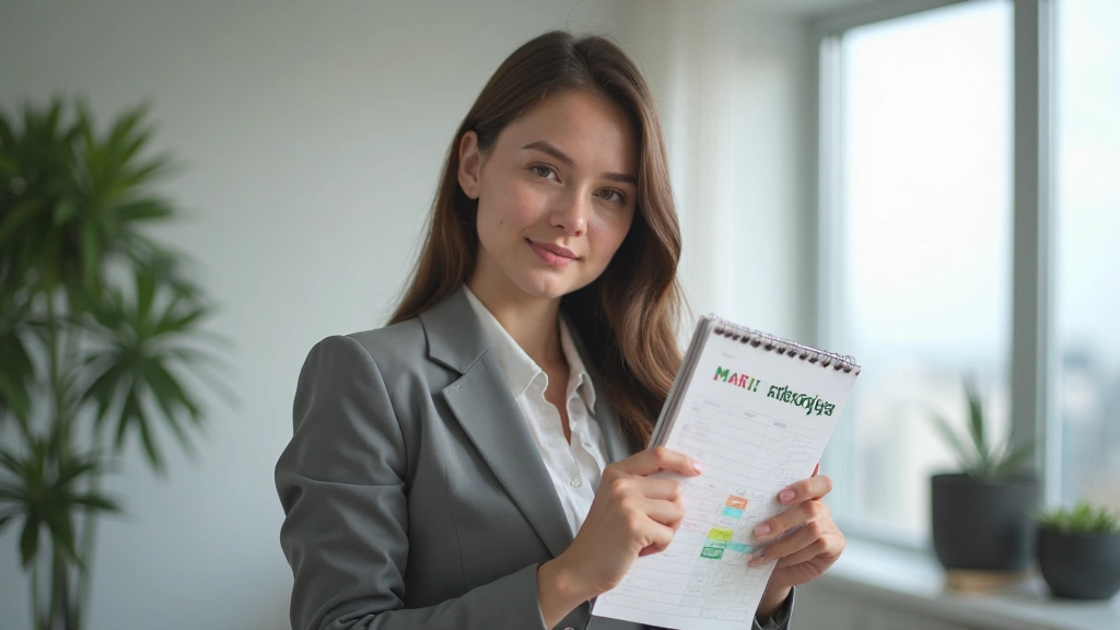 Человек отслеживает уровень энергии в течение дня в своем планировщике