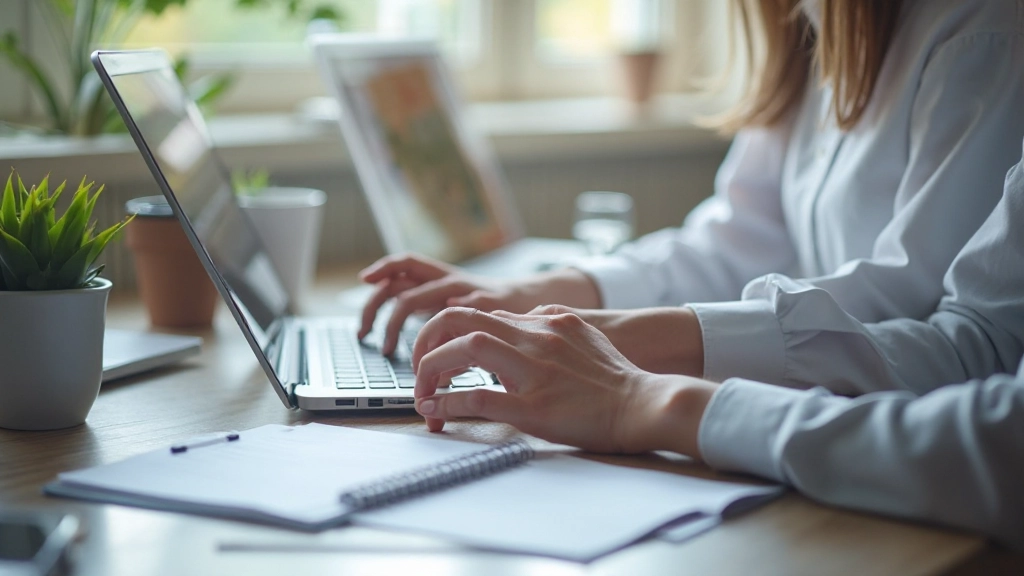 Профессиональное фото различных цифровых инструментов для управления задачами на экранах устройств